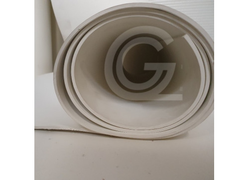 Rubber sheeting White EPDM 65°Shore  